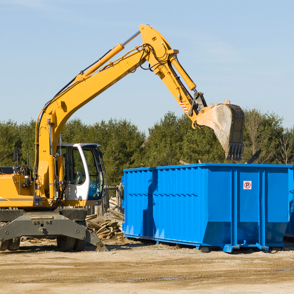 are there any restrictions on where a residential dumpster can be placed in Atkins